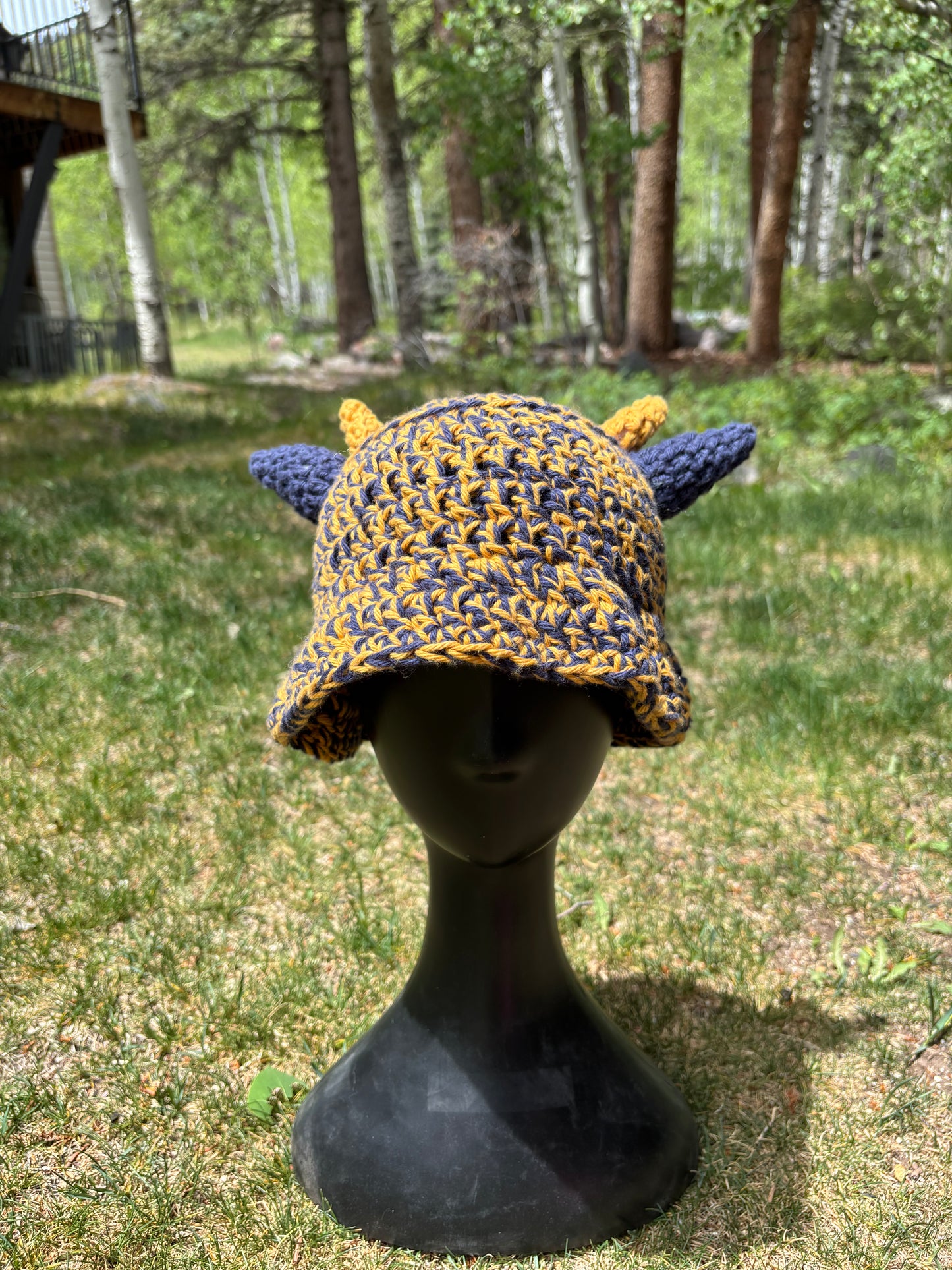 horned bucket hat