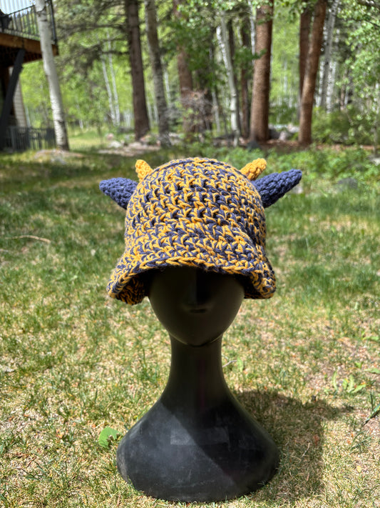 horned bucket hat