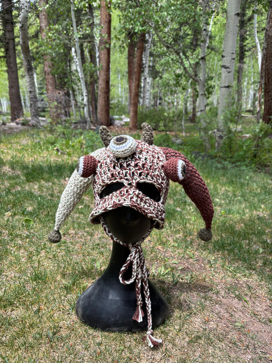 monster jester half mask