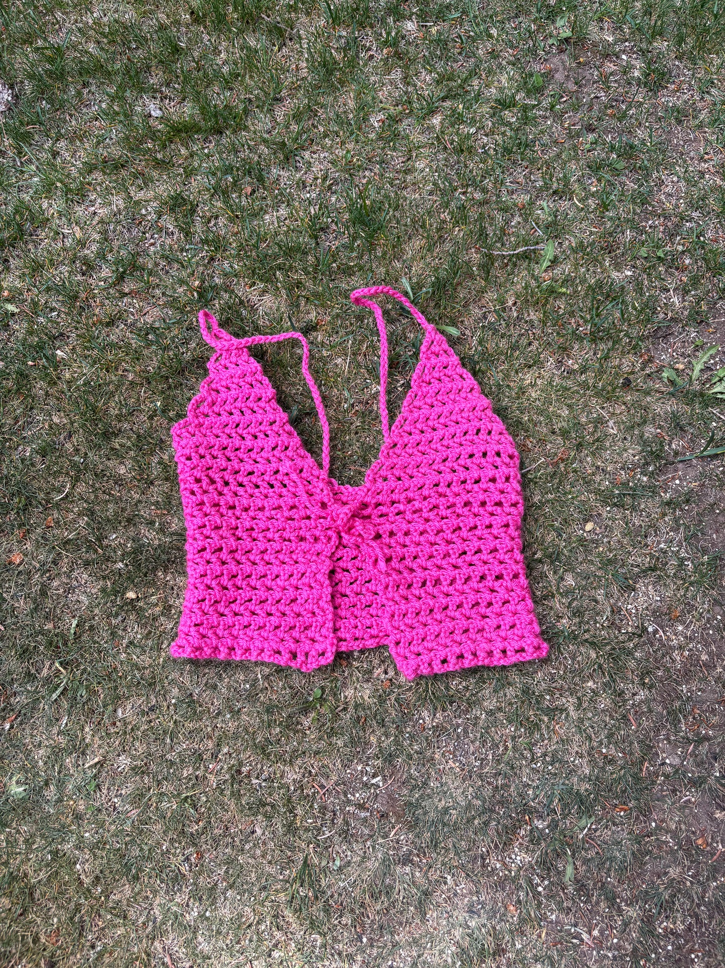 pink mesh tank top