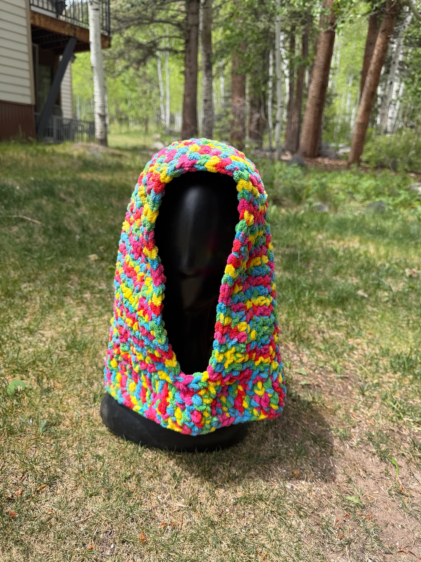 soft rainbow hood